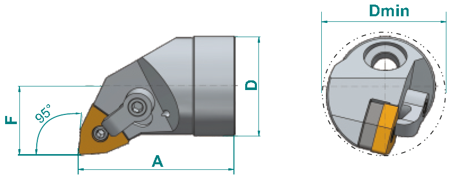 K25-MWLNR08 hlava vyvrtávaku